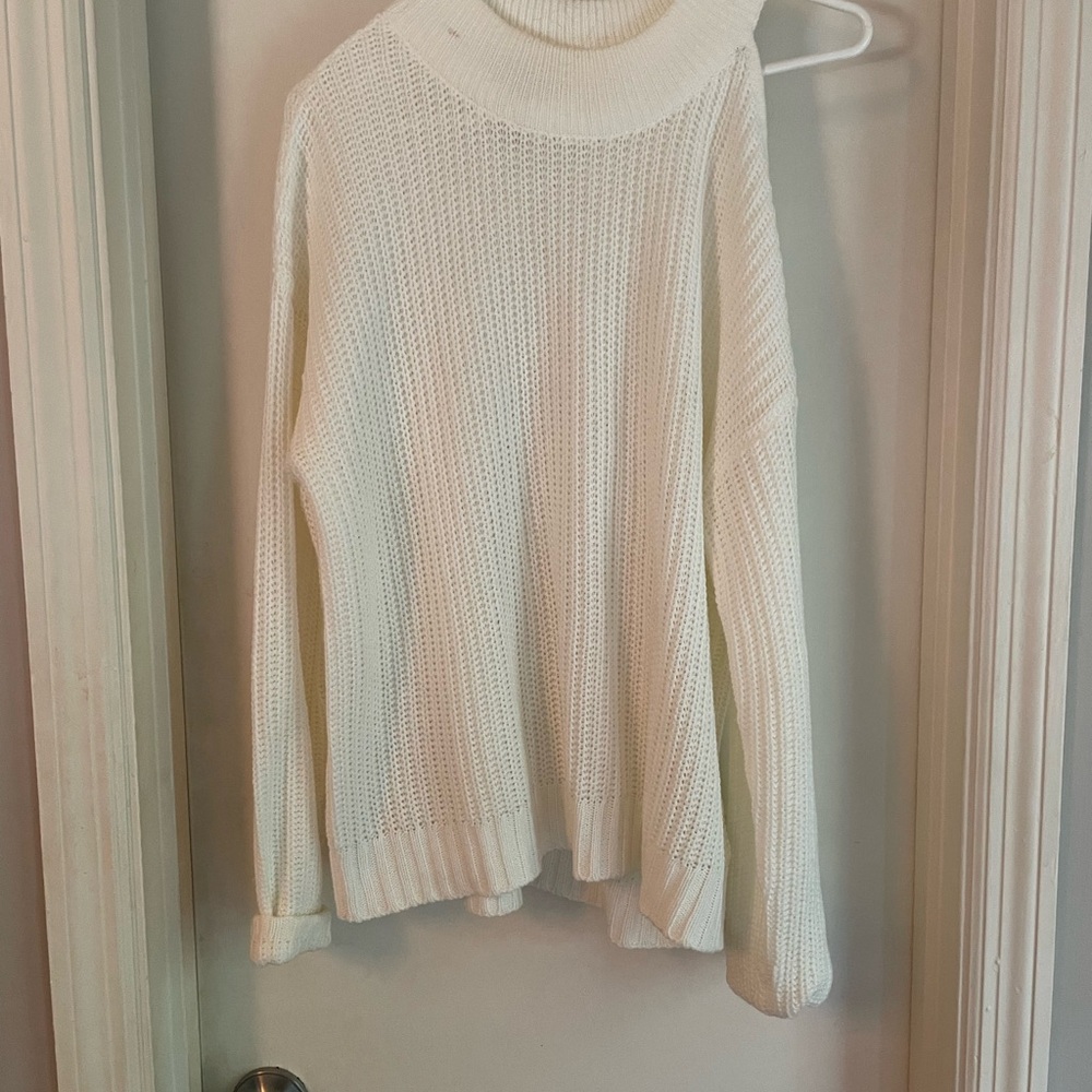 Cozy White Knit Sweater